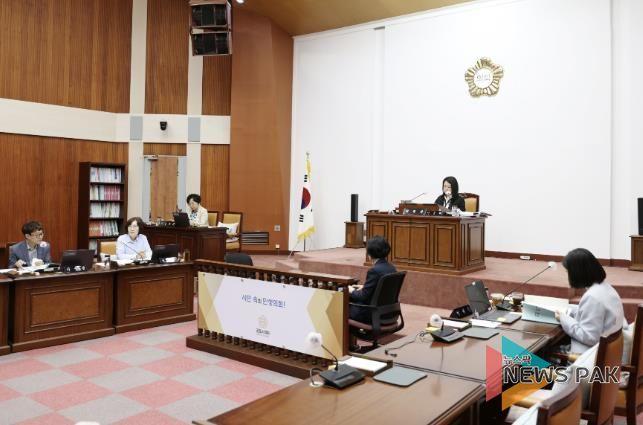 군포시의회 제282회 정례회 행정복지위원회 회의 모습
