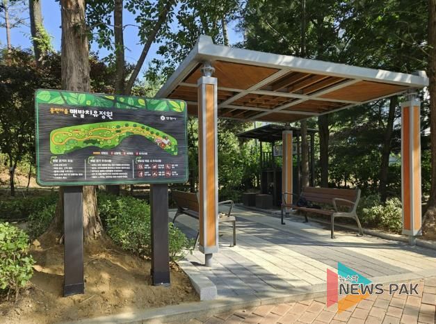 안양시, 동편마을에 맨발치유정원 조성