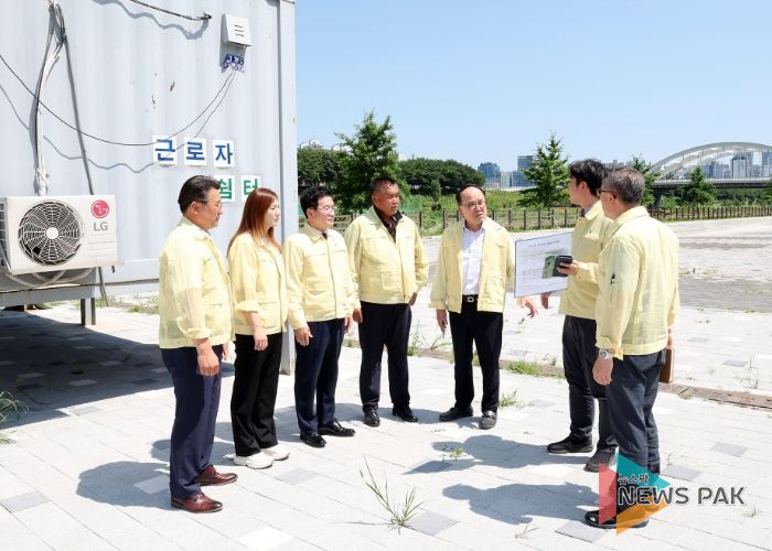 광명시의회, 여름철 재난 대비 현장점검 나서