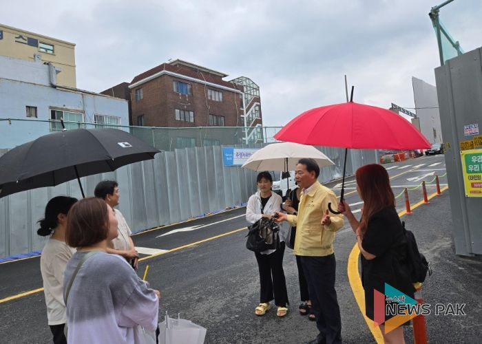 안성환의원, 아이들의 통학로 민원현장에서 ~