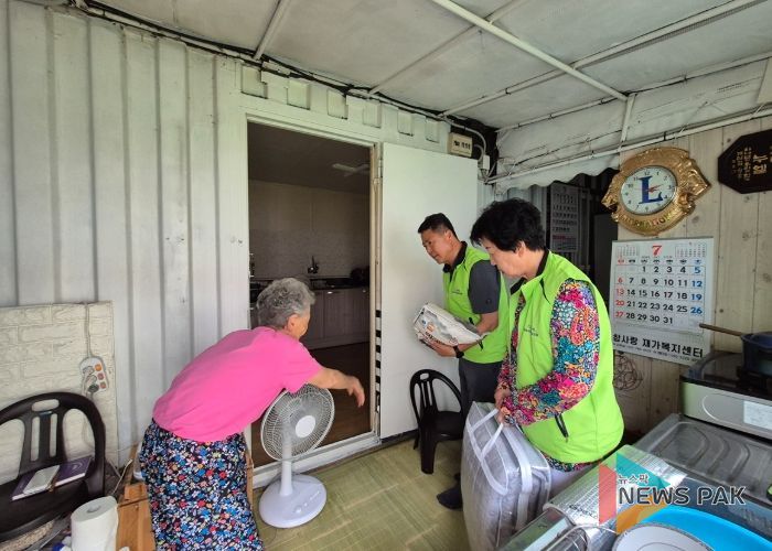 광주시 도척면 지역사회보장협의체, 주거 취약계층에 여름이불·백미 지원