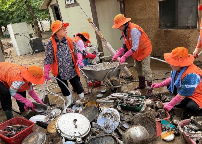안성시자원봉사센터, 가평 수해복구 현장에 자원봉사단 긴급 파견