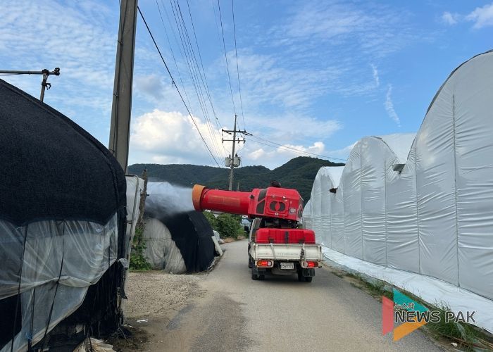 광주시, 퇴촌면 토마토 재배단지 1차 친환경 광역 공동방제 실시