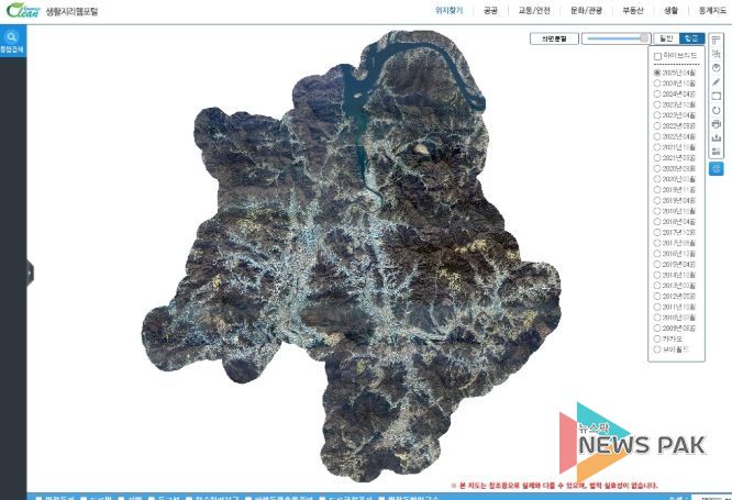 광주시, 최신 고해상도 디지털 항공사진 구축 완료…지형정보 서비스 시작