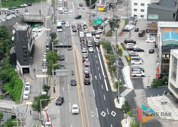 광주시, 국지도 57호선(광명초 진입로) 3차로 확장…상습 정체 해소