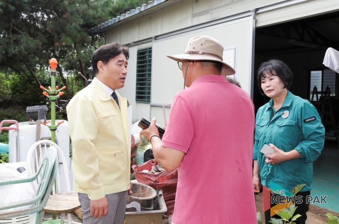 고양특례시의회 김운남 의장, 대장동 침수 피해 현장 방문