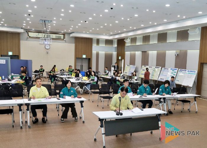 의왕시의회, 을지연습장 방문해 훈련 관계자 격려