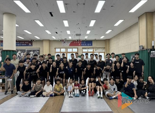 광주시청 펜싱팀, 꿈나무와 함께한 특별 훈련 프로그램 진행