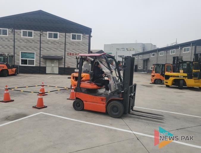 안성시, 2025년 2차 소형지게차 면허취득 교육 참여자 모집