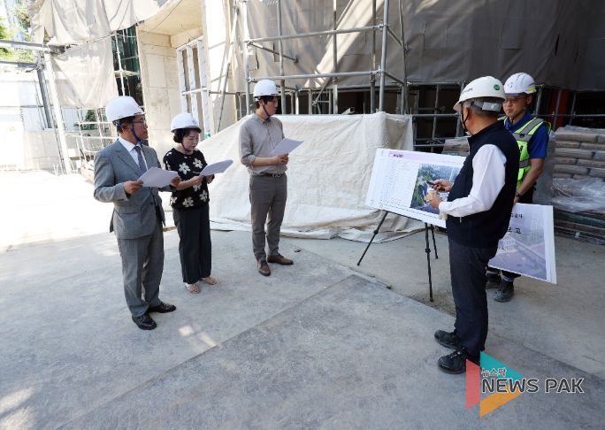안양시의회, 공공시설물 건립공사 현장 방문