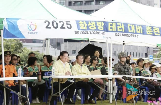 2025년 8월 20일 김중업건축박물관 화생방 테러 훈련