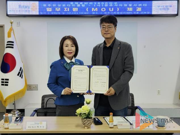 광주시자원봉사센터, 국제로타리3600지구 광주한성로타리클럽 지역의 저소득 취약계층의 나눔 실천을 위한 맞손 '업무협약'체결