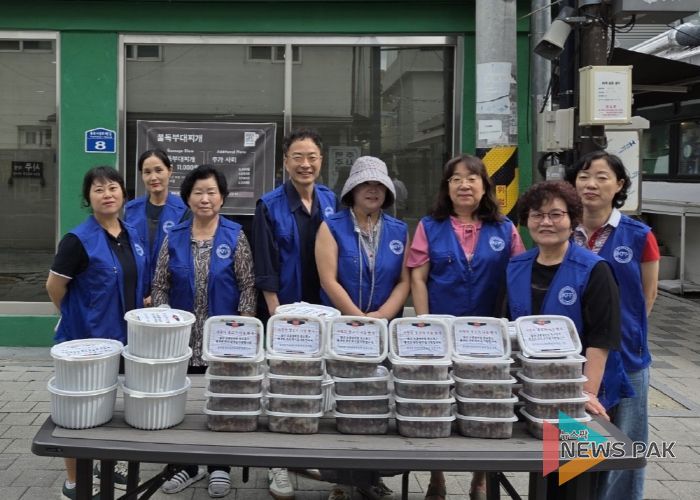 한국자유총연맹 평택시지회 통복동위원회, ‘영양 만점 소불고기 나눠요’