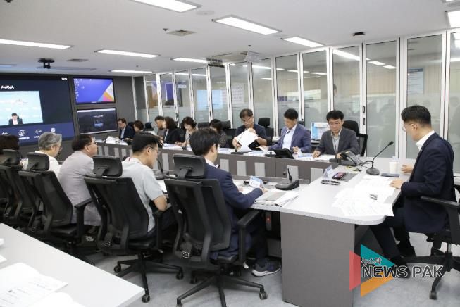 추석 명절 종합대책 회의 사진1(9월 29일 오전 10시 시청 8층 재난안전상황실)