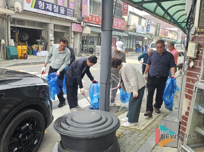 안성시 일죽면 이장단협의회 추석명절 앞두고 환경정화 활동 펼쳐