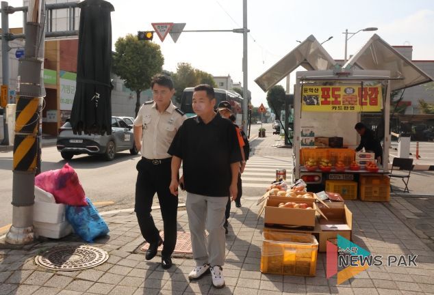 가평소방서, 추석 명절 대비 전통시장 현장 안전지도 실시