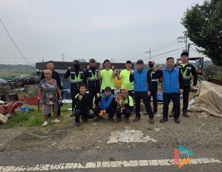 평택시 오성면, 생활 정리 지원이 필요한 가구 대상 묵은 살림 정리 봉사활동 진행