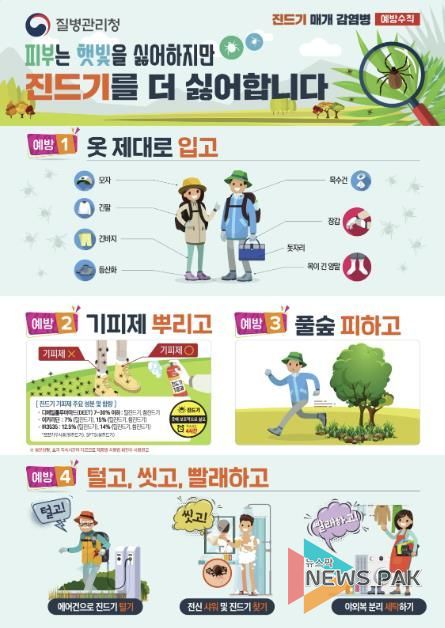 진드기 예방수칙 안내문