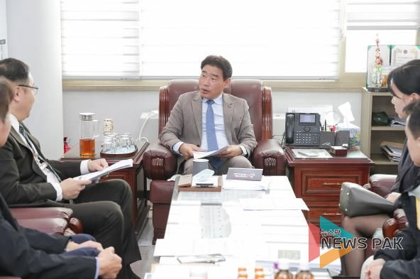 고양특례시의회 김운남 의장, 고양산업진흥원과 공공형 창업기획자 관련 간담회 진행