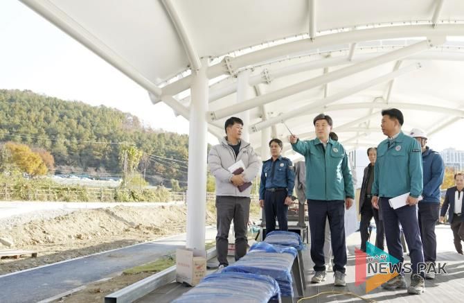 방세환 광주시장, 동절기 대비 대형 공사현장 안전 점검 실시