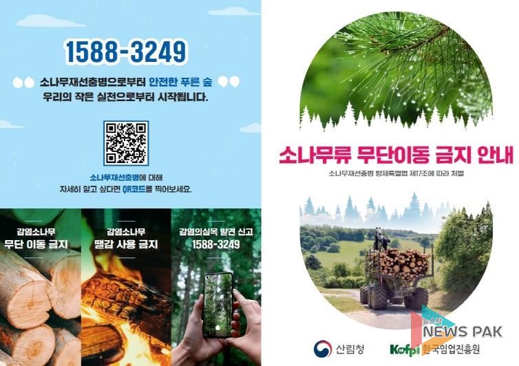 평택시, 재선충병 예방을 위한 가을철 소나무류 이동 특별 단속