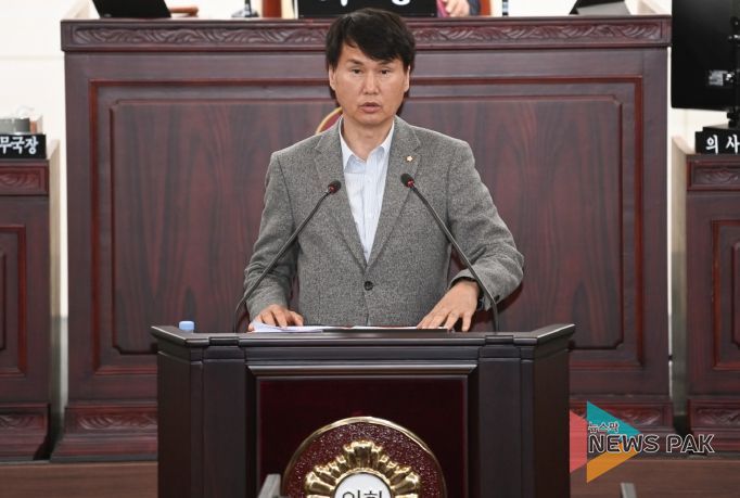 송선영 의원 5분발언 모습