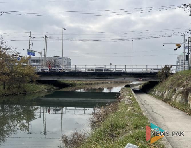 보강공사 추진 예정인 정왕동 구잔8교 현장