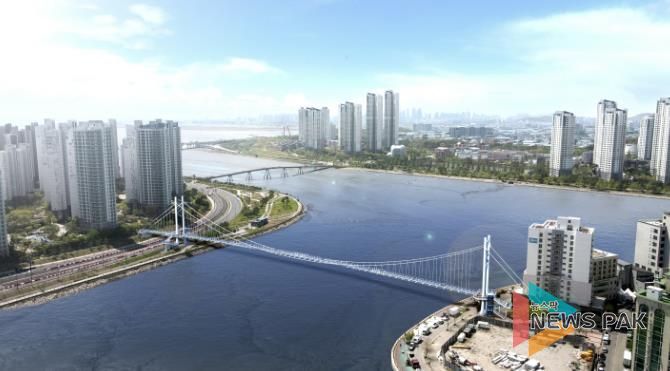 배곧~월곶 경관육교(보도교) 조감도_조감뷰