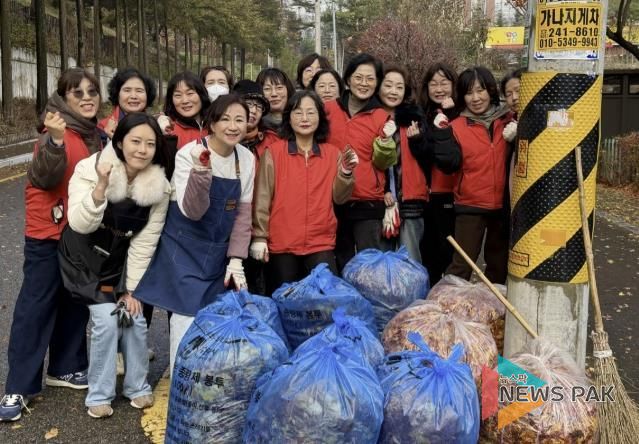 수원시 장안구 조원2동, 겨울철 대비 낙엽 대청소 실시