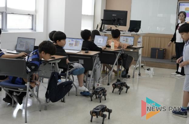 동국대학교 연계 고양시 교육발전특구 AI·로봇 학생 방학 캠프(출처 동국대학교)