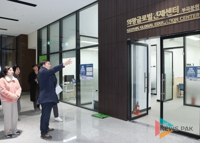 김성제 의왕시장, 글로벌인재센터 부곡분원 리모델링 현장 방문…차질 없는 개관 당부