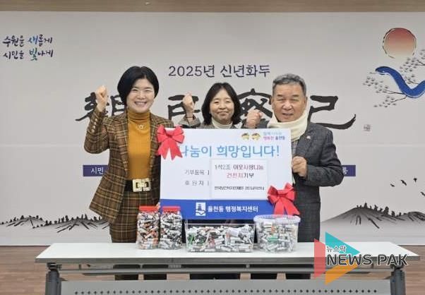 한국보건복지인재원 경인교육센터, 수원시 장안구 율천동 지역사회보장협의체 이웃사랑 나눔사업 함께 참여