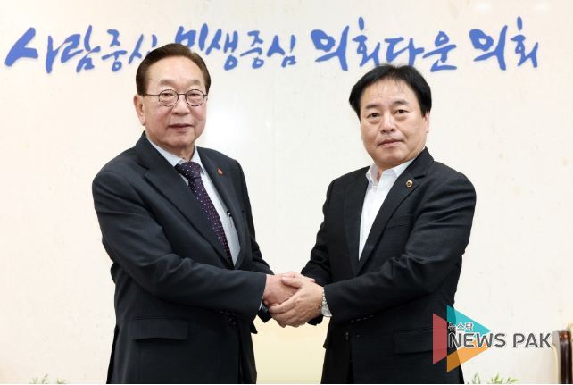 김동규 의원, ‘백범 장손’ 김진 광복회 상임부회장 접견