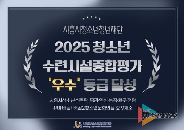 시흥시청소년청년재단, 청소년수련시설종합평가 ‘최고등급’ 달성