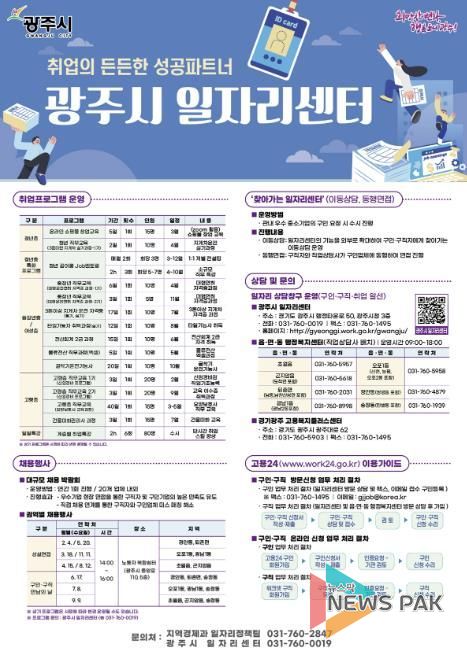 광주시, 2026년 일자리센터 운영 계획 확정…현장 밀착형 맞춤 취업지원 강화