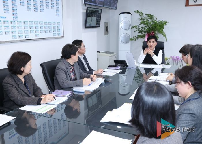 고양시 일산동구, 부서별 업무보고 성료