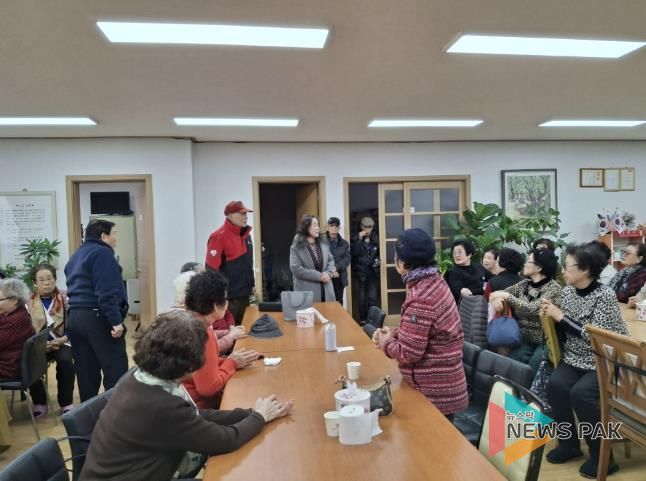 고양시 신임 원신동장, 경로당 순회 방문…신년 인사 나눠