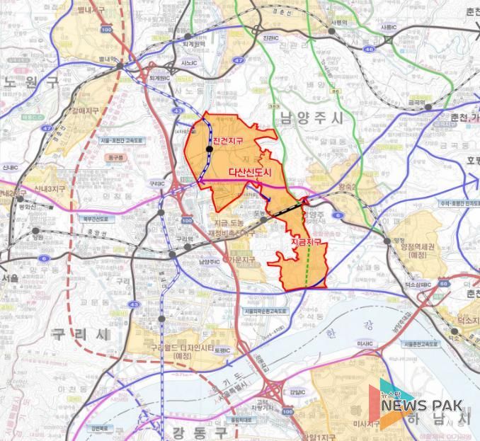 다산신도시 위치도