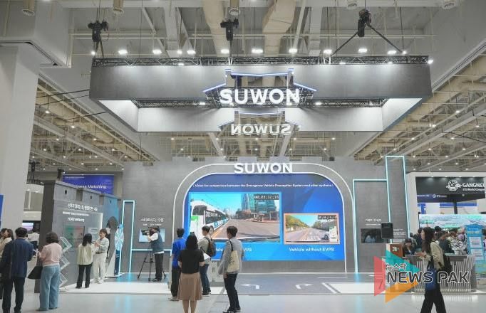 국내 박람회에 참가한 수원시 관내 중소기업 홍보부스 전경