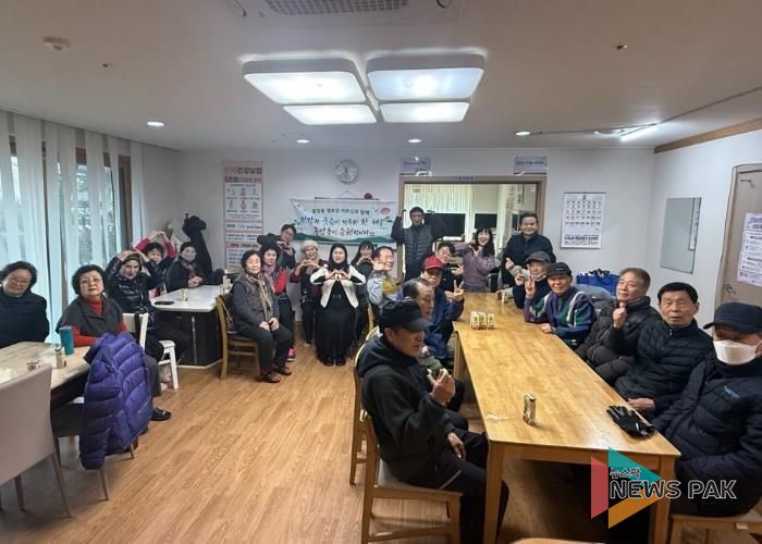 2월9일 오산시티자이1단지 경로당 순회 방문 모습