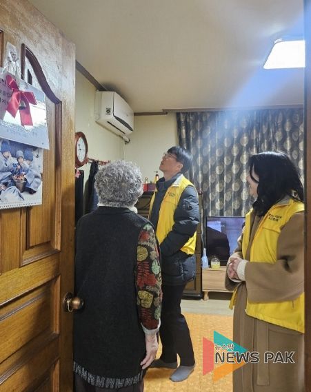 고양시 화전동, 한국항공대학교와 설맞이 독거 어르신 안부 확인