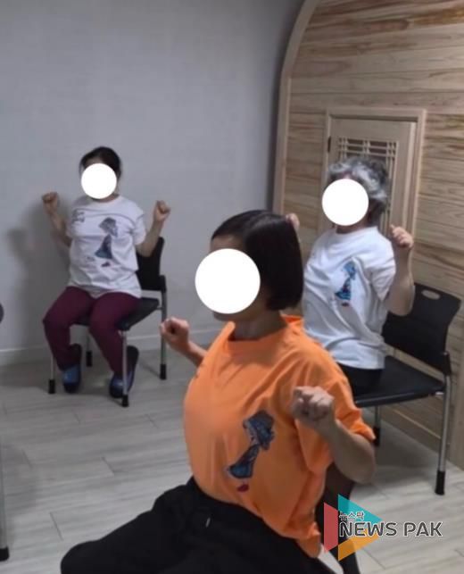 평택시 오성면 양교2리 ‘의자요가’ 운동 기부활동 전개