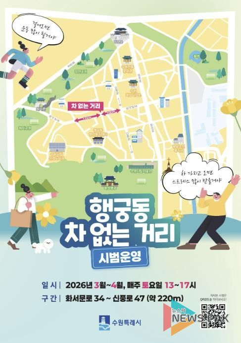 행궁동 ‘차 없는 거리’ 홍보물