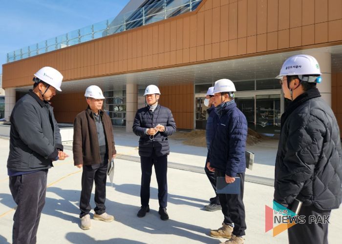 용인도시공사 신경철 사장, 동백·보정미르휴먼센터 준공 전 공사추진현황 및 시설점검 실시