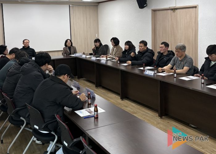 수원시 장안구 송죽동, 청소대행업체 간담회 실시