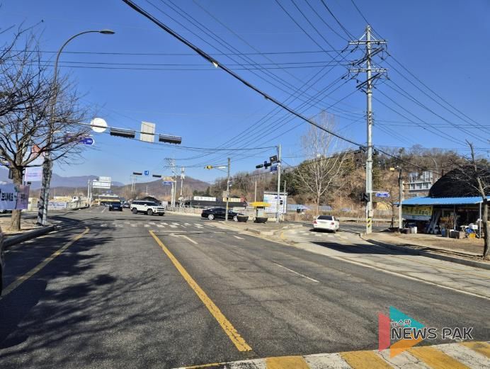 광주시, 퇴촌면 관음사거리 회전교차로 전환 공사 착공