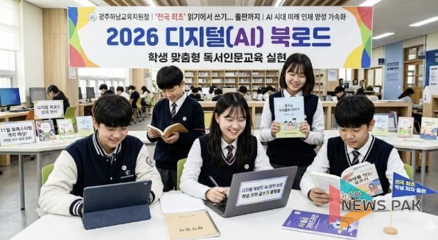 광주하남교육지원청, AI 기반 읽기에서 쓰기까지...'2026 디지털(AI) 북로드'로 미래 독서 교육 선도