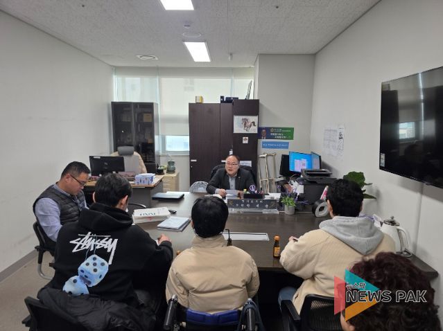 박재용 의원, 경기도뇌병변장애인인권협회와 정담회... 뇌병변장애인 단체 기반 강화 필요