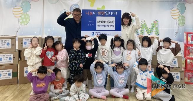 수원시 영통구 영통3동에 시립수원지방산업단지 어린이집, 유용 생활 폐자원 전달