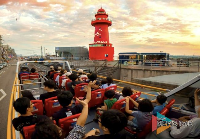 시흥시티투어 2층 버스 운행 현장